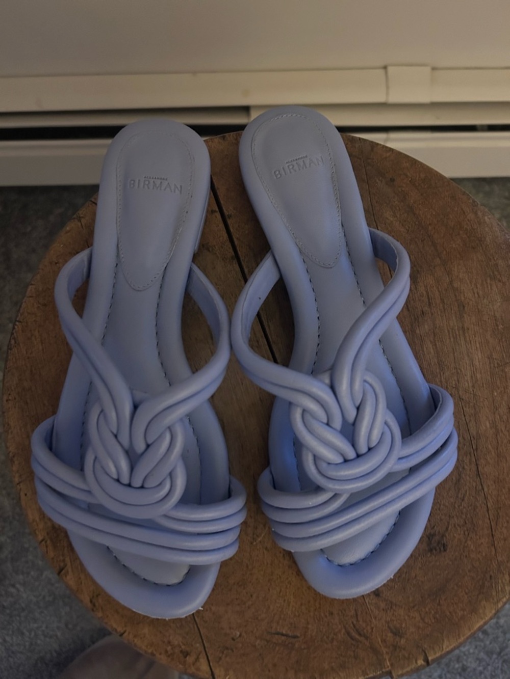 Alexandre Birman Lavender Knot-Strap Women’s Sandals